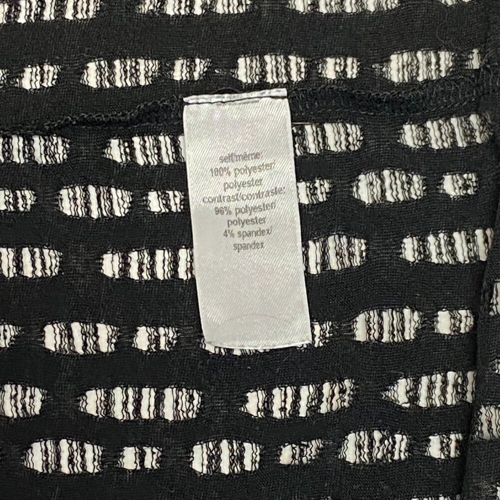 Maurices Crop Deep V Ladder Back Openwork Top Coverup L Black Pink Dolman Sleeve - Picture 11 of 12